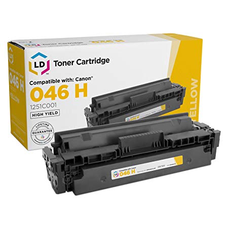 LD Compatible Toner Cartridge Replacement for Canon 046H 1251C001 High Yield (Yellow)