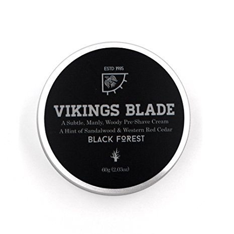 VIKINGS BLADE 'Black Forest' Pre Shave Cream, Sandalwood & Western Red Cedar