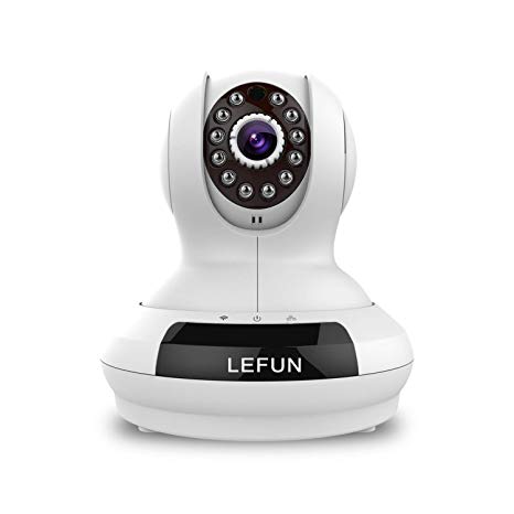 Lefun 720p Wireless WiFi Surveillance Camera Motion Detect Night Vision Two Way Audio Pan Tilt Smart Video Record Baby/Pet Monitor Home Security Cam, Support Echo Show (Updated Version)