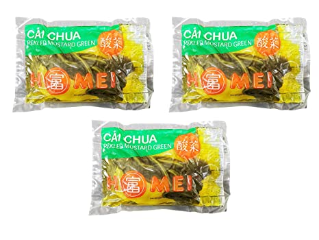 Homei Cai Chua Pickled Mustard Green 10oz, 3 Pack