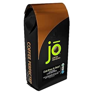 COLD BREW JO DECAF: 2 lb. Whole Bean USDA Organic Decaf Coffee, Dark French Roast, Swiss Water Process, Soft Velvety Texture, Low Acidity, Fair Trade Certified, Gluten Free, Non-GMO, Chemical Free