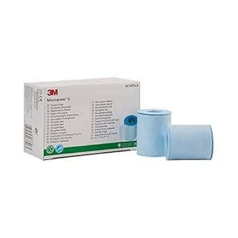 3M Blue Silicone Medical Tape 2" x 5.5 yd 1 Box, 6 Rolls/Box 2770-2