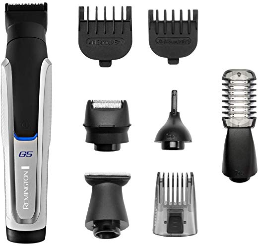 Remington Graphite G5 Mens Electric Trimmer, All-in-One Male Grooming Kit for Beard, Body and Nose Hair, PG5000