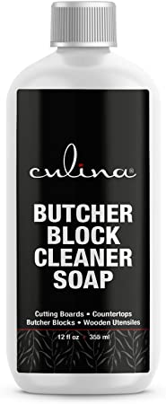Culina Cutting Board Soap (12oz) | Castile Based! | Enriched with Lemon & Orange Oils | 100% Natural | Butcher Block Cleaner