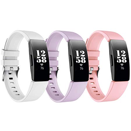 Kartice Compatible Fitbit Inspire Bands/Fitbit Inspire HR Band,Adjustable Soft Silicone Sports Replacement Accessories Bands for Fitbit Inspire/Inspire HR Fitness Tracker.