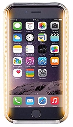 Clearon Single light LED Cellphone case with Charger for Iphone 7 Plus (Rose Gold)