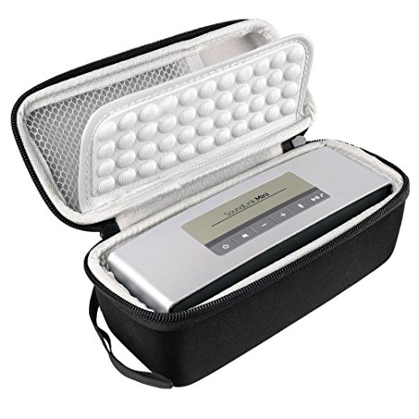 BOVKE(TM) Shockproof Hard Carrying Case Travel Bag for Bose Soundlink Mini Wireless Bluetooth Speaker, Also fits the Wall Charger, Charging Cradle. fit with the Bose Silicone Soft Cover