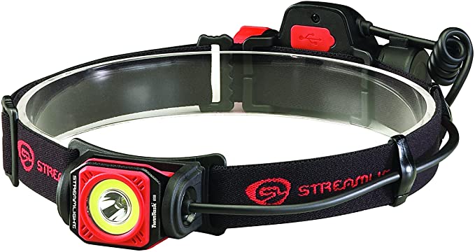 Streamlight 51064 Twin-Task USB Headlamp - Box - Black/Red, Multicolor, one Size