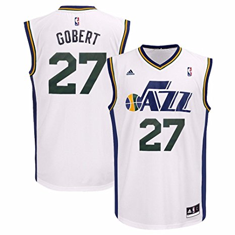 Rudy Gobert Utah Jazz NBA Adidas Men's White Replica Jersey