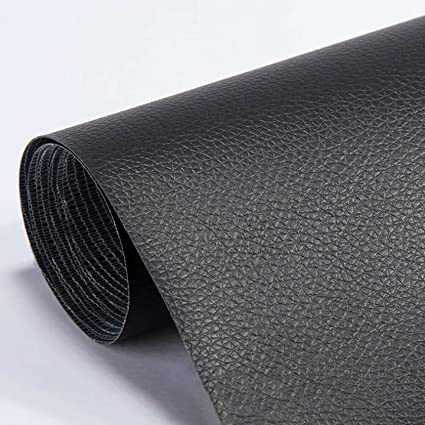 Foneso Leather Repair Patch, 15.7 ×79in Black Large Self-Adhesive Leather Repair Tape for Furniture Sofas Couches Car Seats Chairs Jackets Handbags (Black)