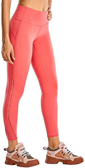 CRZ YOGA Naked Feeling High Waist Yoga Pants 7/8 Workout Leggings for Women -25 Inches