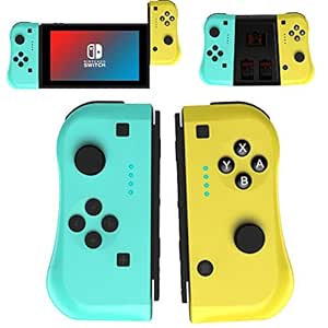 controller for switchJoy Cons Compatible for Switch, Upgraded Controller for Switch Sports, L/R Wireless Controllers Compatible for Switch Replacement Joycon with Wake-up/Screenshot