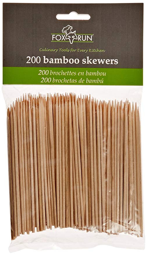 Fox Run Brands Bamboo Skewers, 4-inch (set of 200)