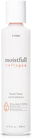 Etude Moistfull Collagen Toner , 6.76fl.oz (200ml) (21AD) | Water Essence Type Toner to Hydrate and Keep Your Skin Moistured