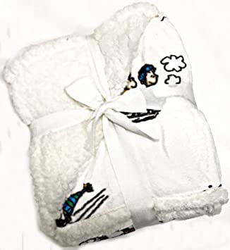 Peanuts Gang Winter Fun Velvet Soft Sherpa Fleece Throw Blanket by Berkshire | 50" x 60"