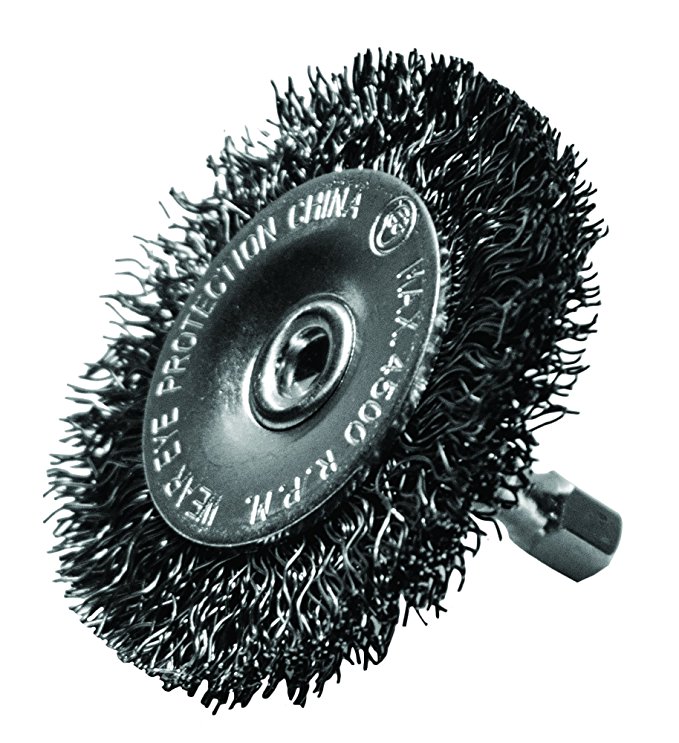 Century Drill and Tool 76431 Coarse Drill Radial Wire Brush, 3-Inch