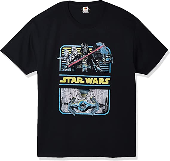 STAR WARS Men's Big and Tall Star Tours Graphic T-Shirt