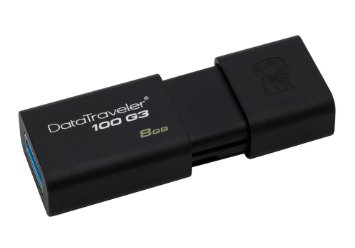 Kingston Digital 8GB 100 G3 USB 3.0 DataTraveler (DT100G3/8GB)