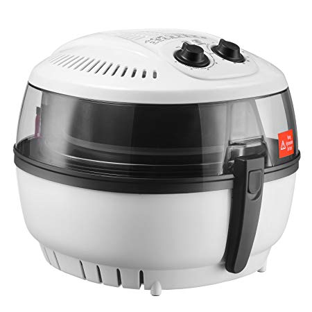 KUPPET Air Fryer with Health Cookbook, 8 IN 1 Cooking Presets Oil Free Cooking Extra large Capacity 7.4 qt. Cooking Chamber 1400 W Up to 400 F, Included Steamer, Fryer Pan, White