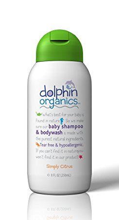 Dolphin Organics Hypoallergenic Simply Citrus Shampoo & Bodywash, 8 Fl Oz