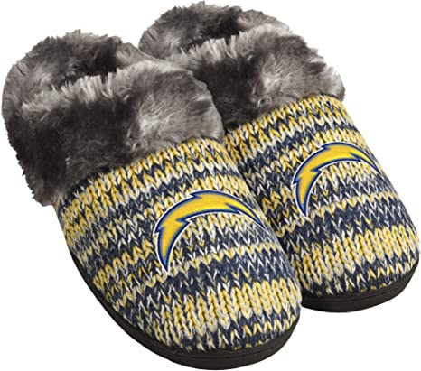 FOCO Womens NFL Team Logo Peak Slide Slippers