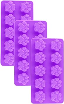 Silicone Mini Paw Flexible Mold Candy Making Mold Dog Puppy Treat Cookie Pet Set of 3