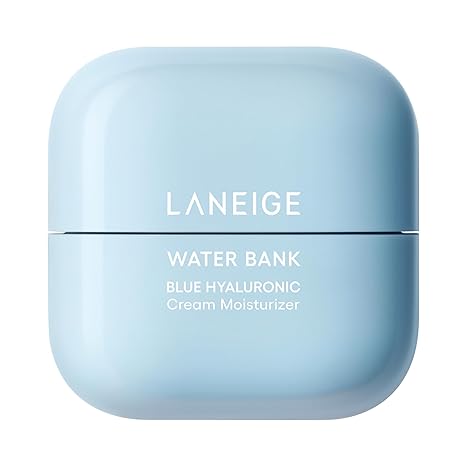 LANEIGE Water Bank Blue Hyaluronic Cream Moisturizer for Moisture Barrier Repair: Squalane, Hydration, Barrier-Boosting,