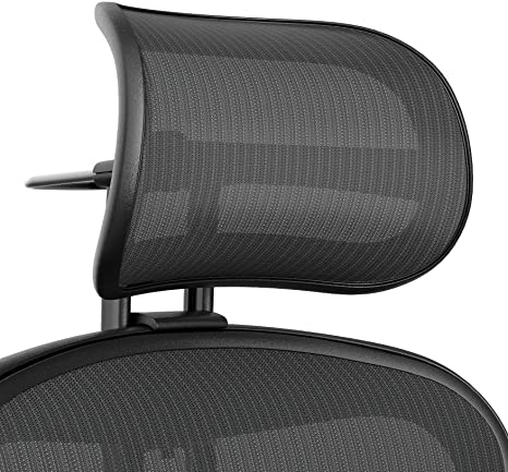 Atlas Activated Suspension Headrest for Herman Miller Remastered Aeron Chair - Ergonomically Optimized Accessory for Improved Posture (Remastered Graphite)
