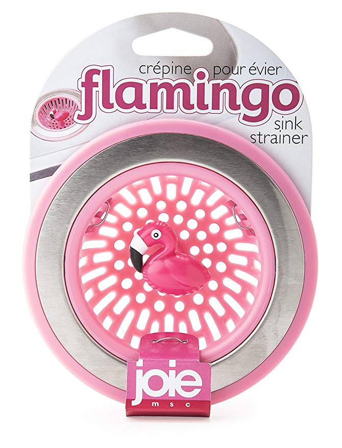 Joie Flamingo Kitchen Sink Strainer Basket, 19900, Pink