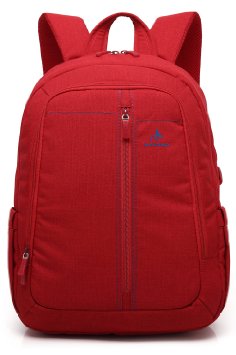 Kayond®laptop Backpack -Ultralight Water resistance Nylon Fabric EPE Foam Sandwich-classic for School and Bussiness (Red)