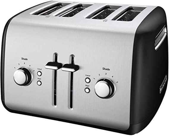 KitchenAid KMT4115OB Toaster with Manual High-Lift Lever, Onyx Black