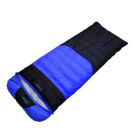 ECOOPRO Cold Weather Sleeping Bag- Outdoor Camping, Backpacking & Hiking - Fit for Kids, Teens and Adults (20 Degree) Blue ­