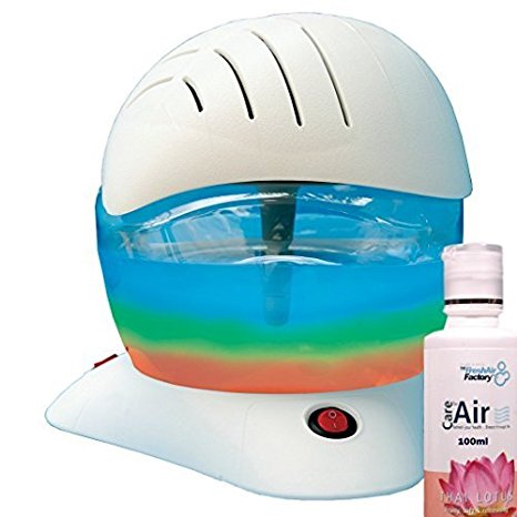 CareforAir a High Quality Air Purifier, Freshener, Humidifier & Revitaliser the Electric Rainbow Breezer Neutralises Allergens, Bacteria, Dust, Cooking & Household Odours, Indoor Pollution, Mould & Fungi, Paint Fumes, Pollen, Stale Air, Tobacco Odour. Use in Your Home, Care Homes, Hospitals, Kennels, Nurseries, Schools, Universities, Offices & Workplaces. Completely Safe for Pets & Babies. Usage Time 24/7 Includes a FREE 100ml Thai Lotus Essence For Clean, Fresh and Fragrant Air!
