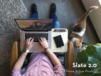 Slate 2.0 with Desk Space - Mobile LapDesk (For 15" to 17" Laptops)