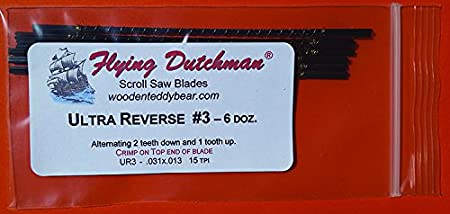 Flying Dutchman Ultra Reverse #3 Six Dozen Scroll Saw Blade Pack