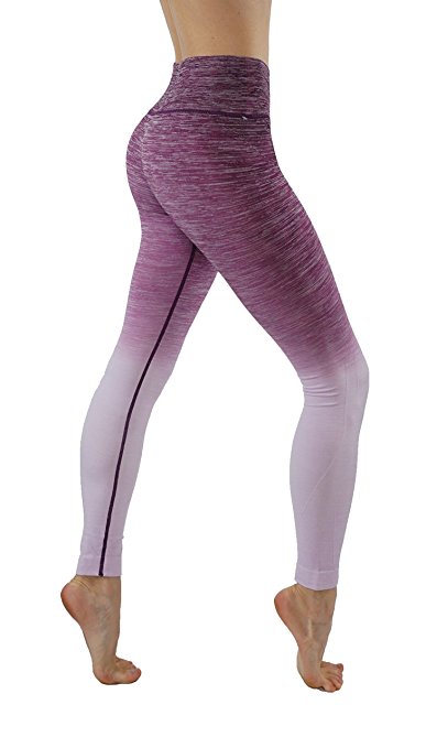 CodeFit Yoga Power Flex Dry-Fit Pants Workout Printed Leggings Ombre Print XS-3XL