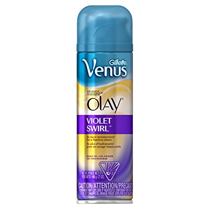 Gillette Venus with a Touch of Olay Shave Gel, Violet Swirl, 7 Ounce (Pack of 6)