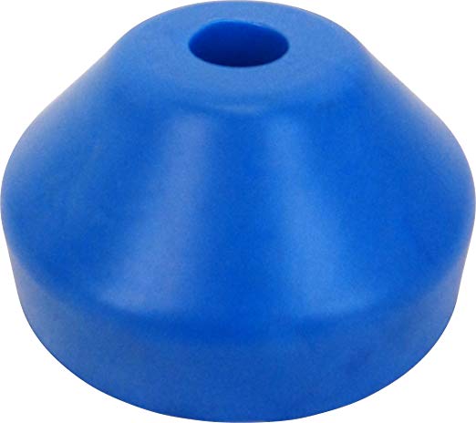 Blue Plastic 7" 45rpm Vinyl Record Dome Adapter, Quantity 1 (45 rpm)