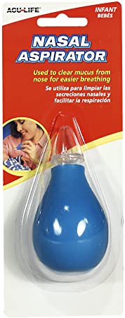 Acu-Life Nasal Aspirator | Sinus Relief and Snot Sucker for Baby and Adult | Easy to Clean and Dishwasher Safe