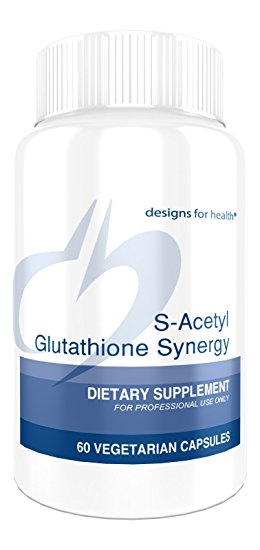 Designs for Health - S-Acetyl Glutathione Synergy, Powerful Antioxidant, Supports Immune Function, 60 Vegetarian Capsules