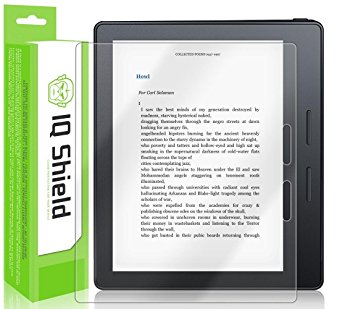 Kindle Oasis Screen Protector, IQ Shield® LiQuidSkin Full Coverage Screen Protector for Kindle Oasis HD Clear Anti-Bubble Film - with Lifetime Warranty