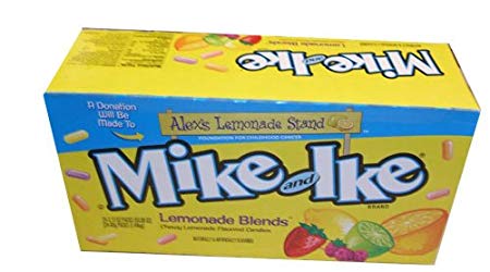 Mike and Ike Lemonade Blends Chewy Lemonade Flavored Candies
