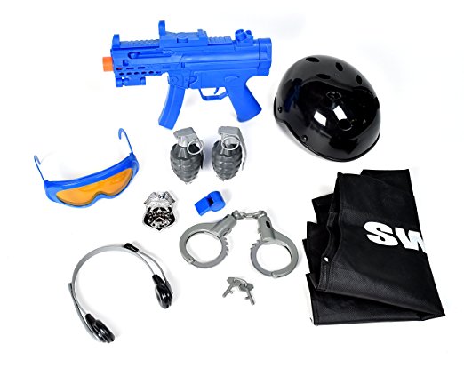 Maxx Action Swat Team Deluxe Costume Dress-Up Play Set (11-Piece)