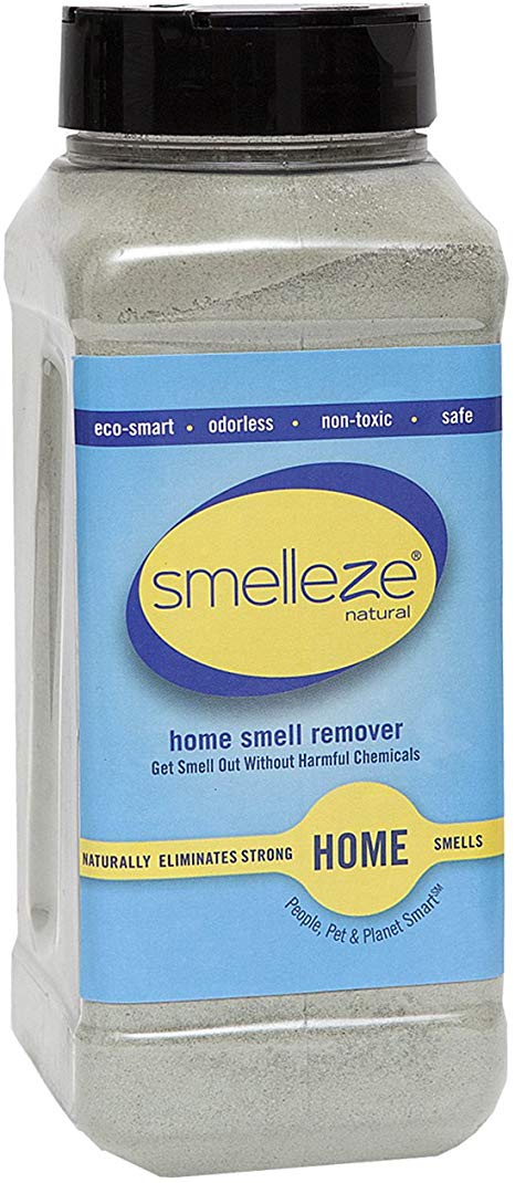 SMELLEZE Natural Room/House Odor Eliminator Deodorizer: 2 lb Granules Get House Smell Out Fast