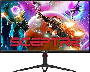 Sceptre 27-inch IPS 2K Gaming Monitor QHD 2560 x 1440p HDR400 up to 165Hz 1ms AMD FreeSync Premium DisplayPort HDMI 100% sRGB, Build-in Speakers Machine Black (E275B-QPD168)