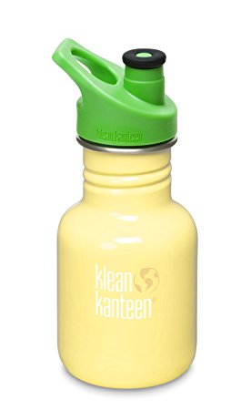 Klean Kanteen Kid Kanteen Classic Sport Single Wall Stainless Steel Kids Water Bottle with Sport Cap 3.0