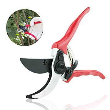 Starlotus Pruning Shears, 8" Professional Premium Titanium Bypass Pruning Shears with Safety Lock,Tree Trimmers Secateurs,Hand Pruner, Garden Shears,Clippers for The Garden.