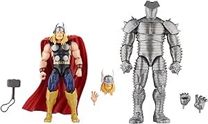 Marvel Legends Series Thor vs Destroyer, Avengers 60th Anniversary Collectible 6-Inch Action Figures, 5 Accessories