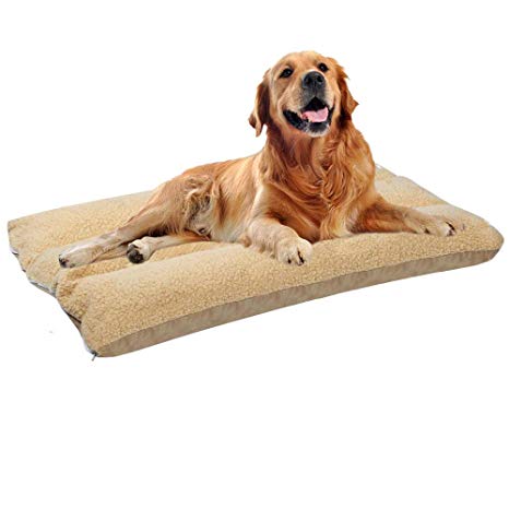 Yaheetech 100×65×15 cm Washable Puppy Pets Dog Cat Bed Cushion Pillow Nest Mat Cat for Dog in Warm Soft Fleece