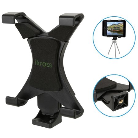 Tablet Tripod Mount Adapter iKross 7 - 102 inch Tablet Universal Tripod Mount Adapter with 14-20 Connector - 125-20 cm Adjustable Width
